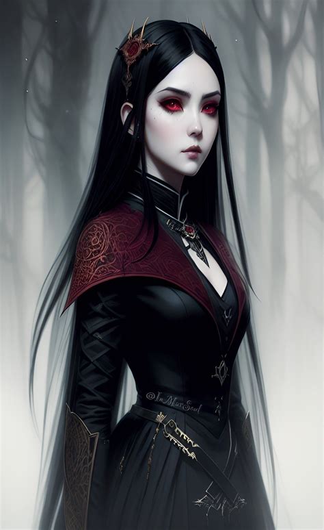 The Mystical Realm of Darling Curse Hurling Female Vampire Illustrators